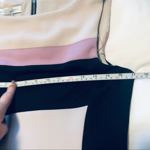 Maggy  London Size 10 Sleeveless Colour Block Sheath Bodycon Dress - Picture 4 of 5